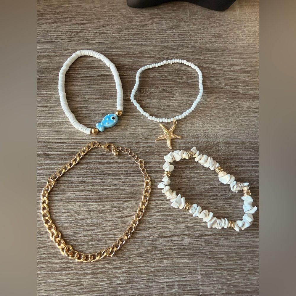 Elegant anklet set N1211 - Picture 2 of 2